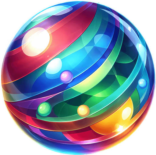 COLORED GLASS MARBLE.
Single Game Texture. In-Game asset. 2d. Blank background. High contrast. No shadows.