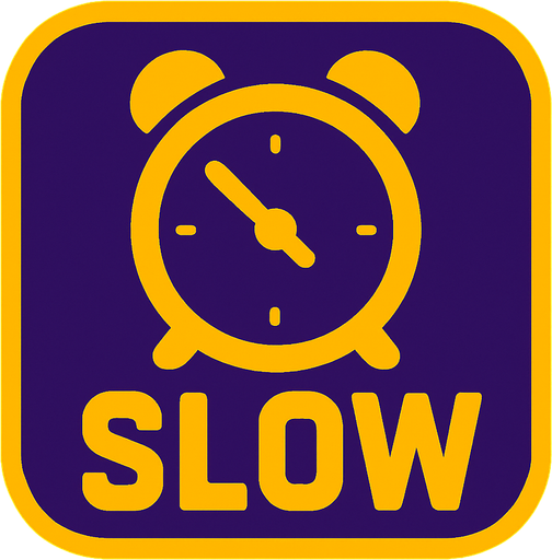 Powerup slow.
In-Game asset.  2d.  High contrast.  No shadows