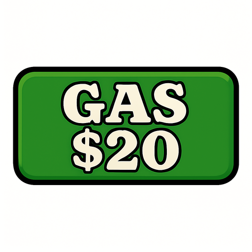 Make button green and change test to say 'Gas $20'