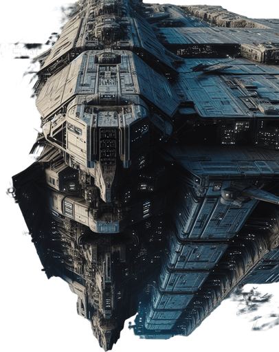 Bottom of a sci-fi war space vessel ..
Full  bottom view