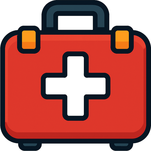 medkit.
In-Game asset.  2d.  High contrast.  No shadows