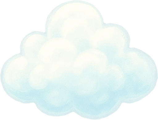fluffy transparent cloud.
In-Game asset.  2d.  High contrast.  No shadows