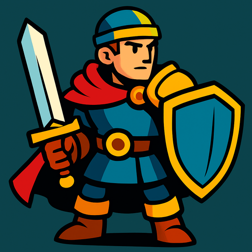 Hero.
In-Game asset.  2d.  High contrast.  No shadows