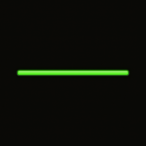 A green line.
In-Game asset.  2d.  High contrast.  No shadows