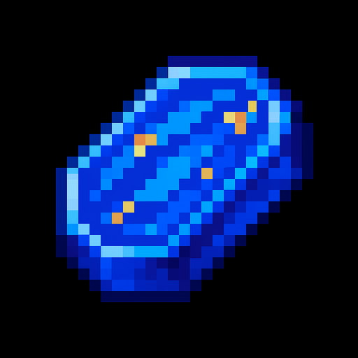 lapizlazuli.
In-Game asset.  2d.  High contrast.  No shadows. pixelart