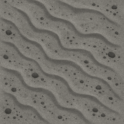 top down image of gray sandy seabed.
In-Game asset.  2d.  High contrast.  No shadows