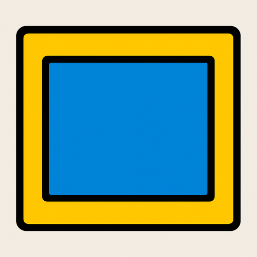 Rectangle.
In-Game asset.  2d.  High contrast.  No shadows