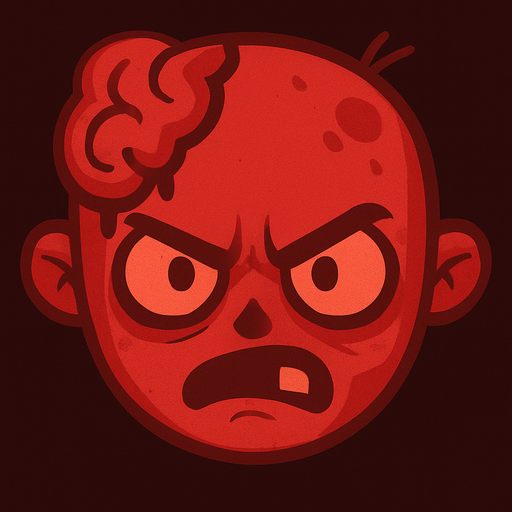 Make it red and angry
