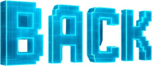 Neon cyberpunk hologram glowing semi-transparent 3D back projection