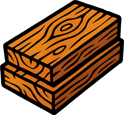 one Wood assets.
In-Game asset.  2d.  High contrast.  No shadows