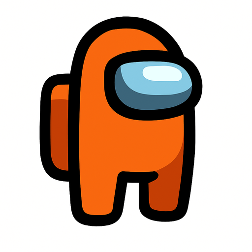 Among US.
In-Game asset.  2d.  High contrast.  No shadows