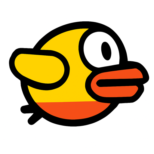 Make it flapy bird shape.
2d.  High contrast.  No shadows