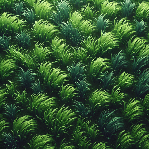 grass top view.