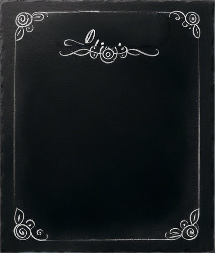 Top Title "ELIXIR" handwritten in chalk