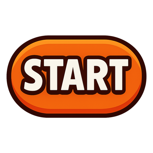 Start button.
In-Game asset.  2d.  High contrast.  No shadows