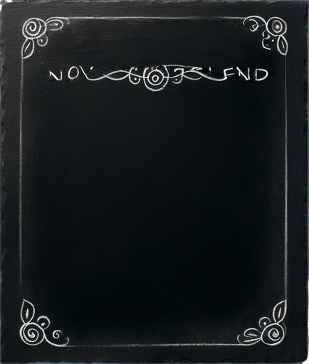 "NOVICE BLEND" handwritten in chalk