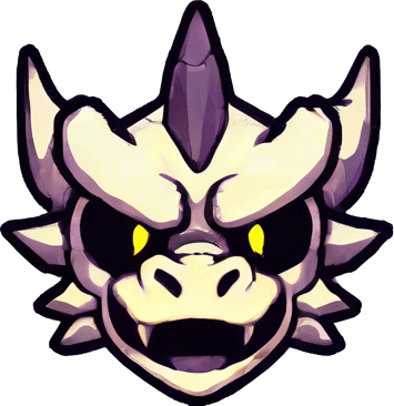 The dragon has much bigger yellow pupils