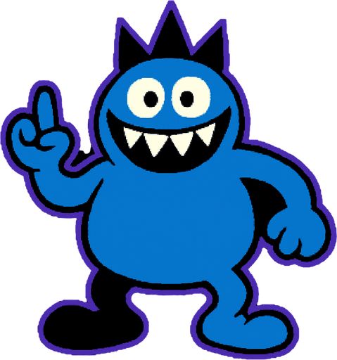 Make me a Deltarune enemy.
In-Game asset.  2d.  High contrast.  No shadows