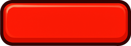Long Bright red button.
In-Game asset.  2d.  High contrast.  No shadows