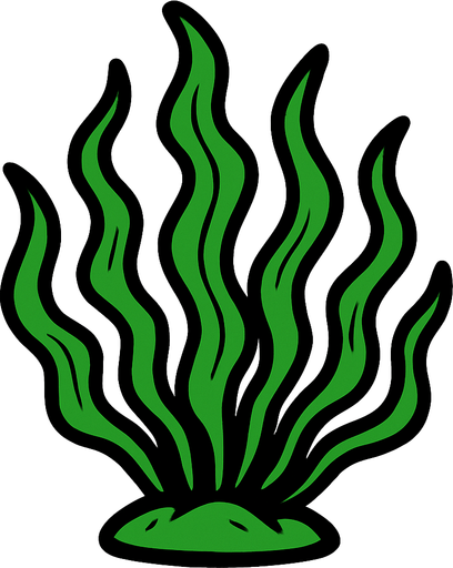 seaweed.
In-Game asset.  2d.  High contrast.  No shadows