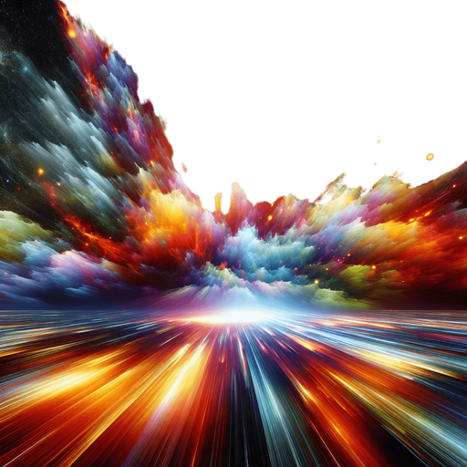 Big explosion..
High contrast.  No shadows