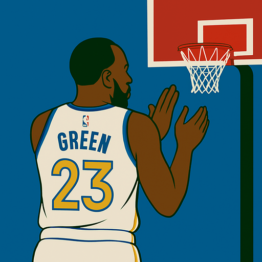 Change picture so his hands are down preparing to shoot