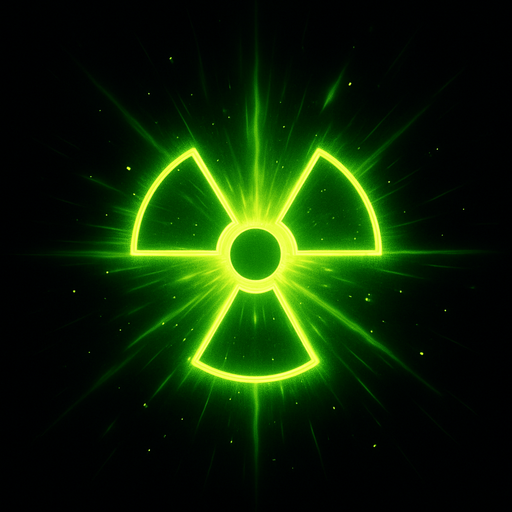 Radiation light effect for VFX.
In-Game asset.  2d.  High contrast.  No shadows