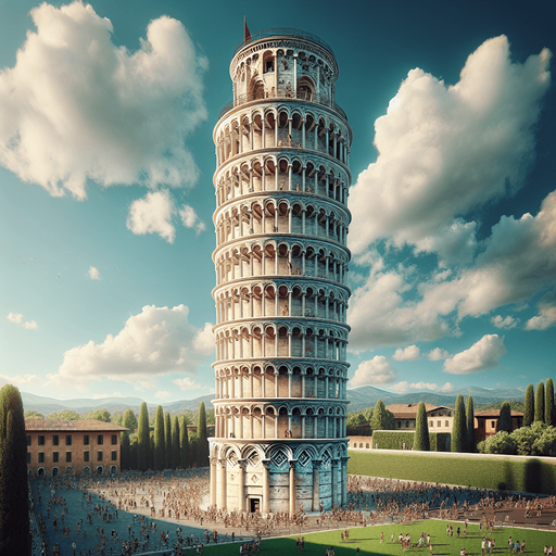 Phototrealistic Leaning Tower of Pisa