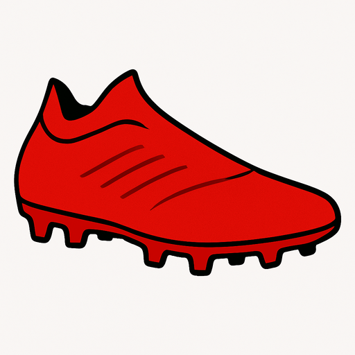 kaliteli ama klasik kırmızı renk yandan görünümlü bilek kısmı olmayan krampon.
In-Game asset.  2d.  High contrast.  No shadows