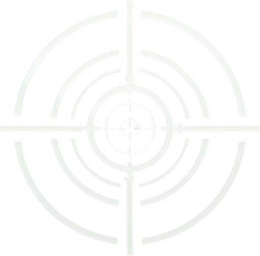 white crosshair.