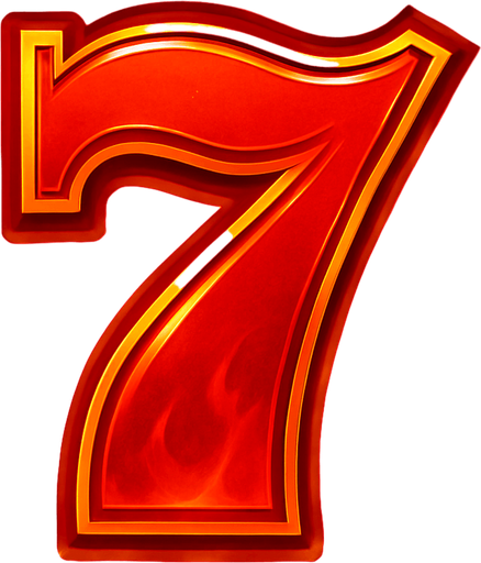 Crea un asset para el símbolo 'C' de Megaways: el Número 7 de la Suerte.
El dígito '7' estilizado, en color dorado o rojo vibrante, con un aura brillante o un ligero efecto de fuego/energía. Tipografía audaz y elegante. Debe transmitir suerte y la promesa de un gran premio (30x). Estilo de casino festivo. Fondo transparente.
In-Game asset.  2d.  High contrast.  No shadows