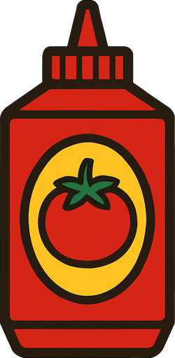 Ketçap kutusu.
In-Game asset.  2d.  High contrast.  No shadows