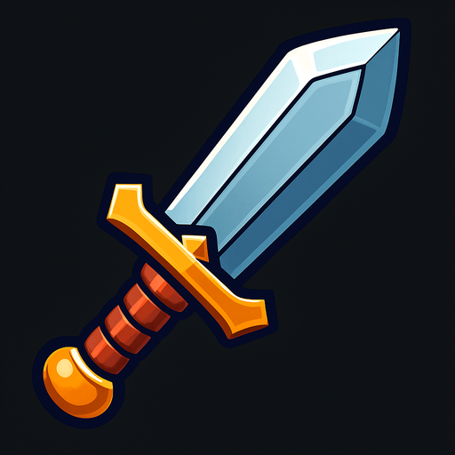 Kılıç.
In-Game asset.  2d.  High contrast.  No shadows