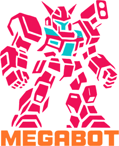 MEGABOT.
In-Game asset.  2d.  High contrast.  No shadows