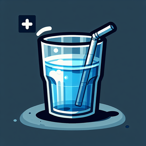 water glass.
Single Game Texture. In-Game asset. 2d. Blank background. High contrast. No shadows.