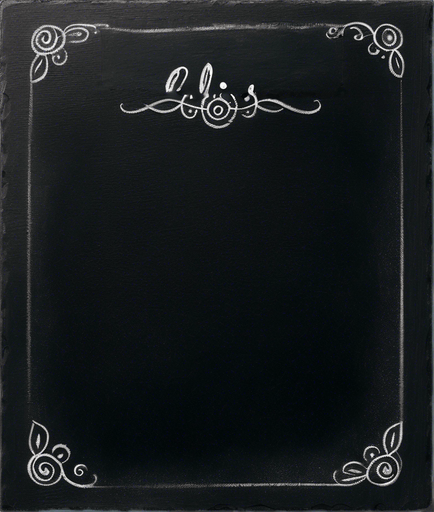 Word "ELIXIR" in chalk AT THE TOP