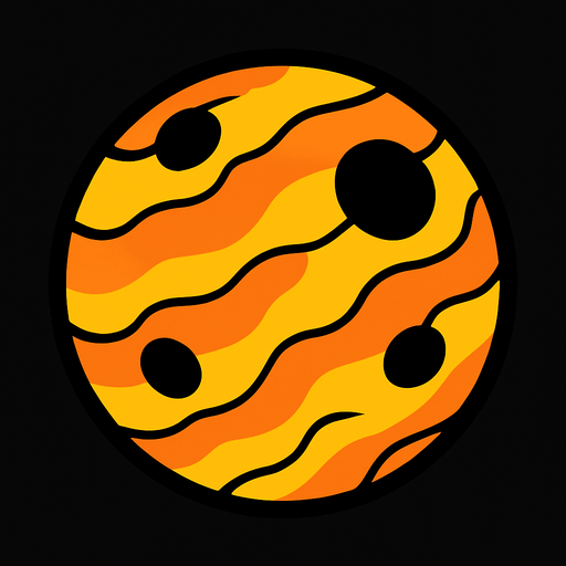 Gezegen.
In-Game asset.  High contrast.  No shadows. 2D