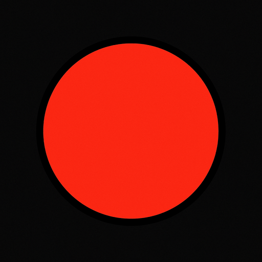 red ball.
In-Game asset.  2d.  High contrast.  No shadows