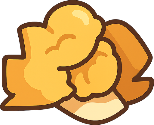 palomita. No background. Transparent background. Blank background. No shadows. 2d. In-Game asset. flat