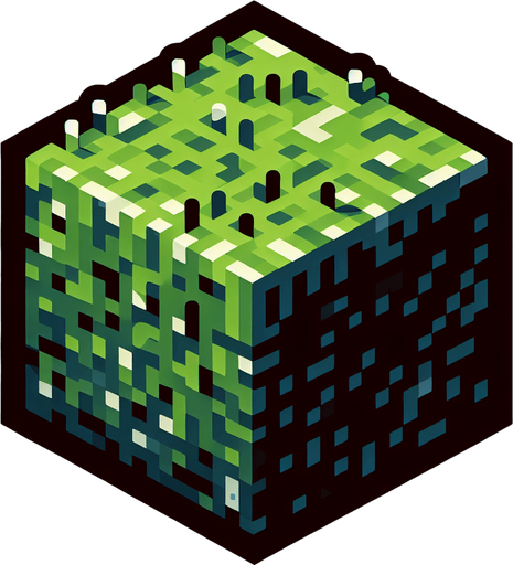 Block like a grass.
Single Game Texture. In-Game asset. 2d. Blank background. High contrast. No shadows.