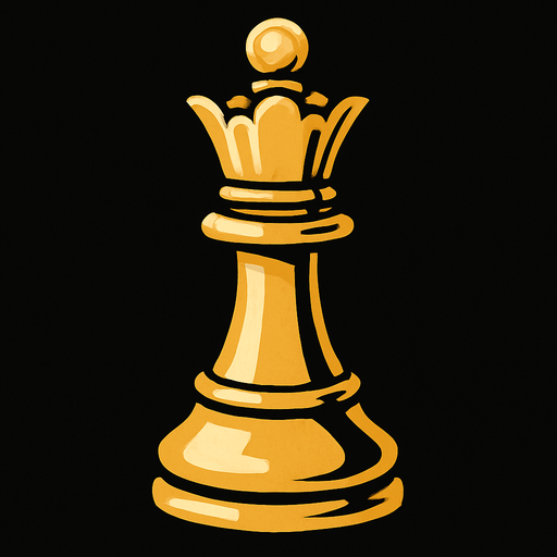 Satranç veziri.
In-Game asset.  2d.  High contrast.  No shadows