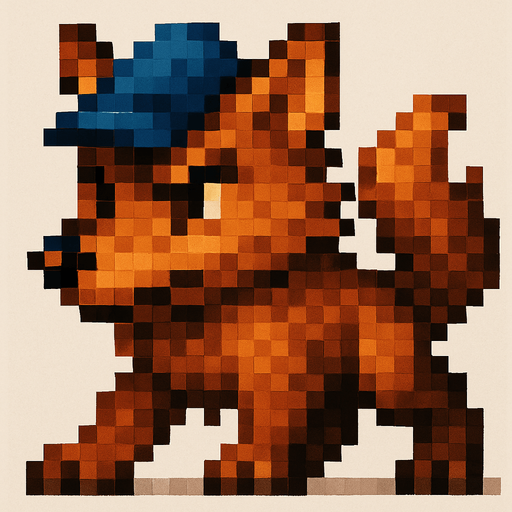 Quítale la camisa, aslo más grande y peludo, que este en cuatro patas , pixelart