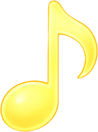 A single glowing yellow melody symbol in the center, surrounded by soft blue light, abstract sound waves gently radiating outward, dreamy and minimalistic background, magical atmosphere, high contrast lighting, perfect for a music-themed game, 4K, highly detailed.
In-Game asset.  2d.  High contrast.  No shadows