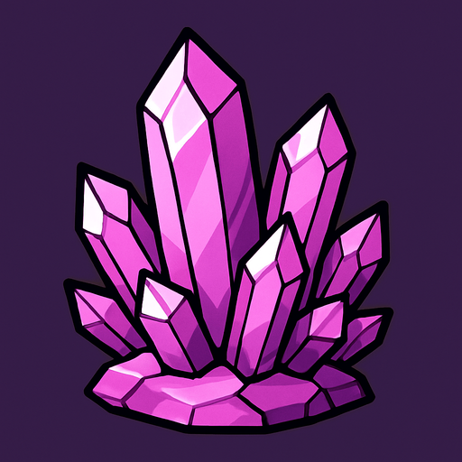 Quartz.
In-Game asset.  2d.  High contrast.  No shadows