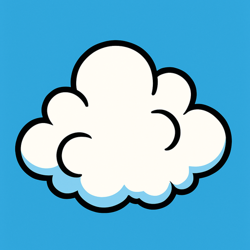 nubes animada.
In-Game asset.  2d.  High contrast.  No shadows