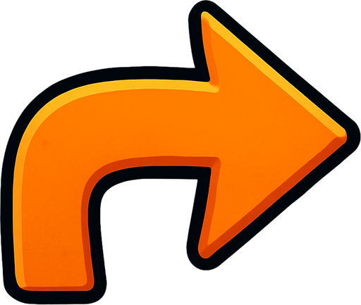 arrow.
In-Game asset.  2d.  High contrast.  No shadows