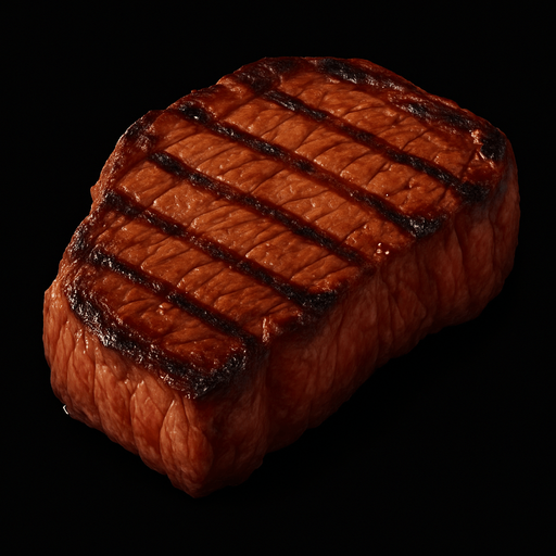 Steak - Gerçekçi - Yazısız.
In-Game asset.  2d.  High contrast.  No shadows