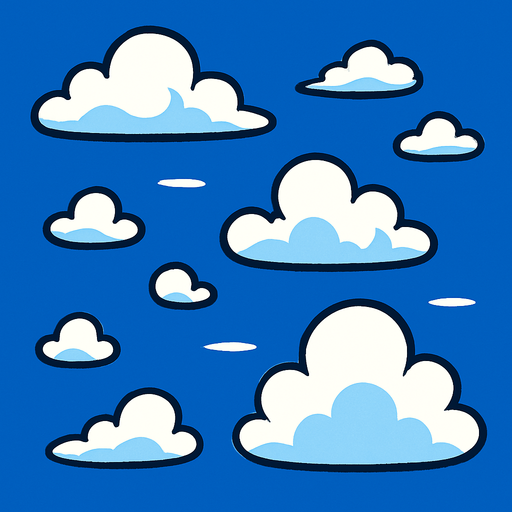 gökyüzü.
In-Game asset.  2d.  High contrast.  No shadows