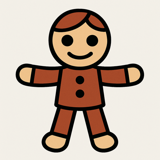 Basit bir kukla figürü.
In-Game asset.  2d.  High contrast.  No shadows