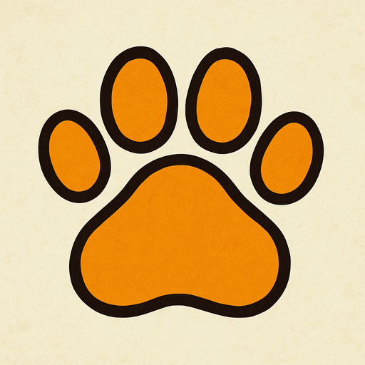 Huella de perro.
In-Game asset.  2d.  High contrast.  No shadows